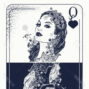Queen Card Vector at Vectorified.com | Collection of Queen Card Vector ...