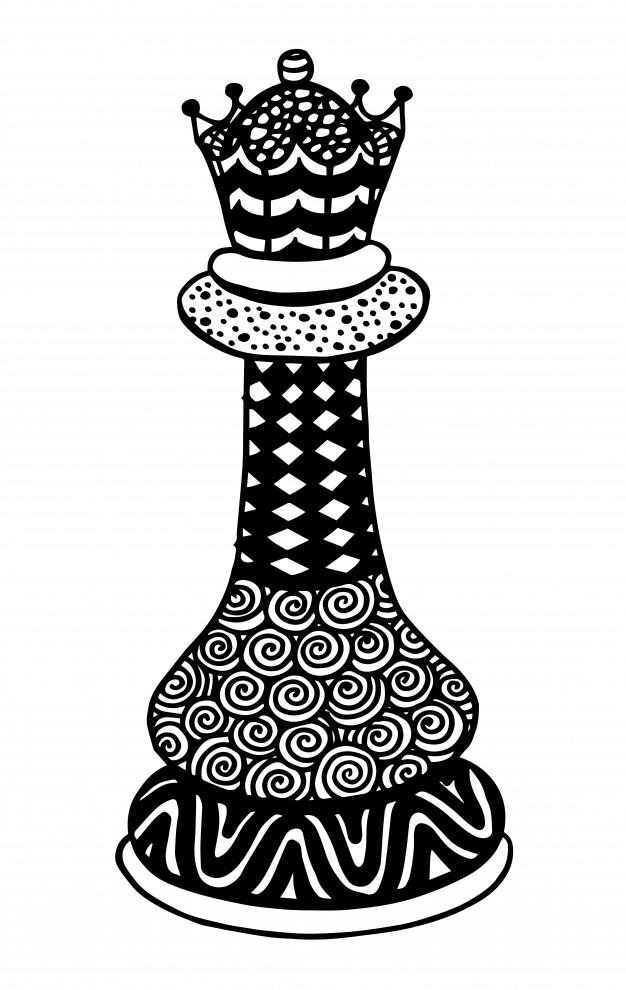 626x990 Queen Chess Piece Vector Illustration Art Vector Premium Download