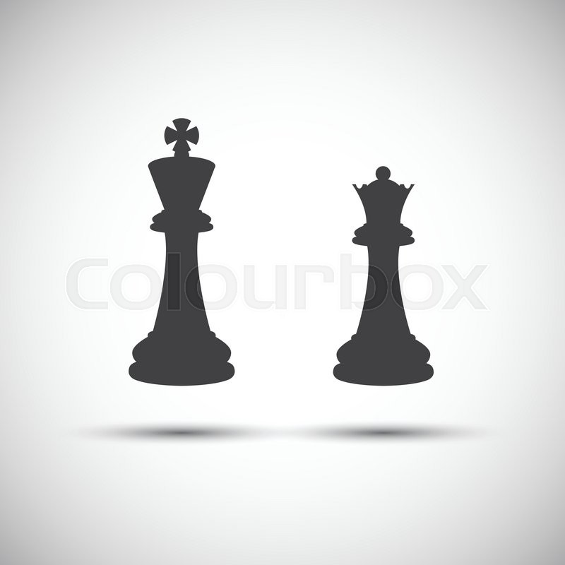 800x800 Simple Icons Chess Pieces, King And Stock Vector Colourbox