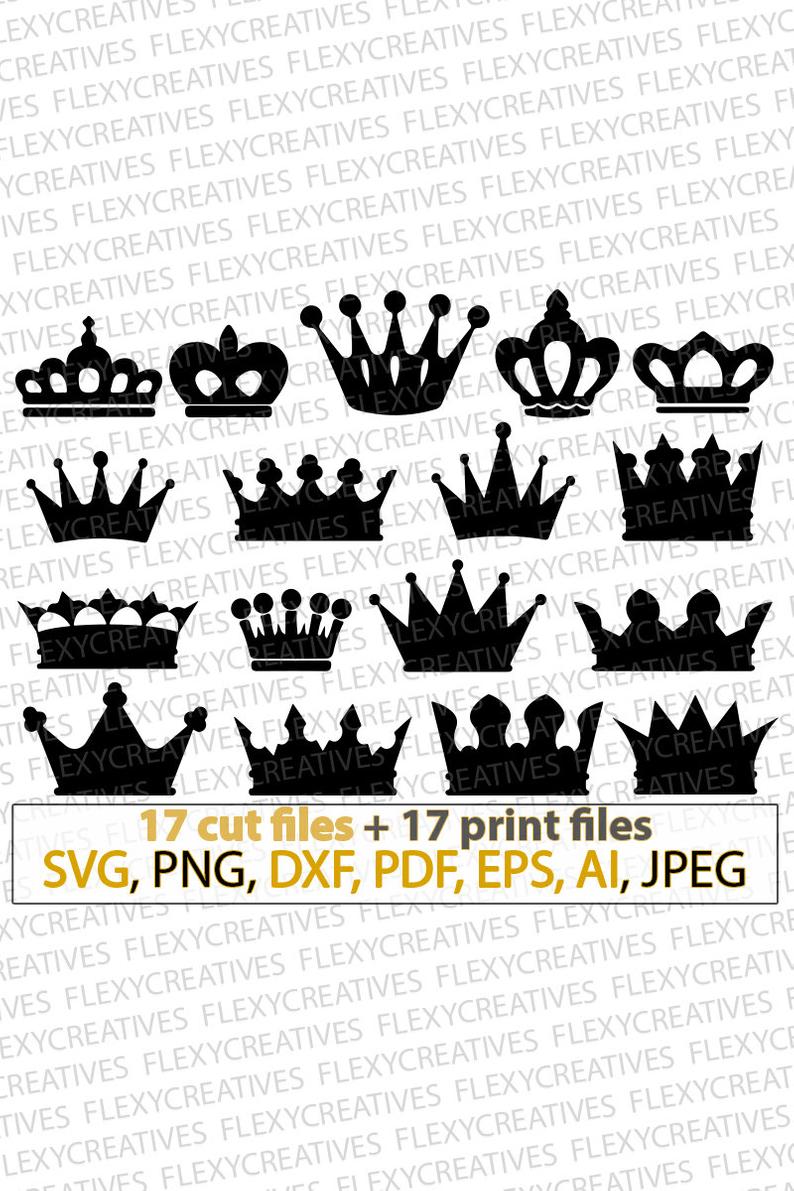 794x1191 Crown Queen Crown Vector Clipart Princess Etsy