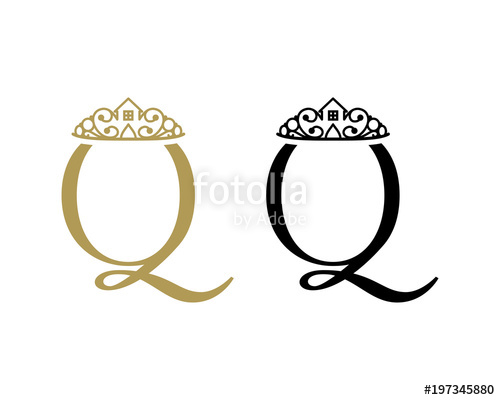 500x400 Initial Name Letter Q With Crown Queen Sign Symbol Icon Logo