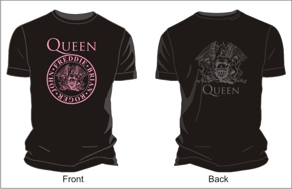 600x390 Queen Logo Vector T Shirts