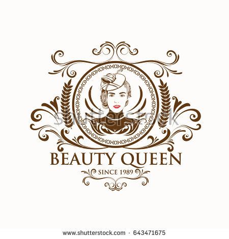 450x470 Beauty Queen Vintage Logo Vector Shutterstock Beauty Queens