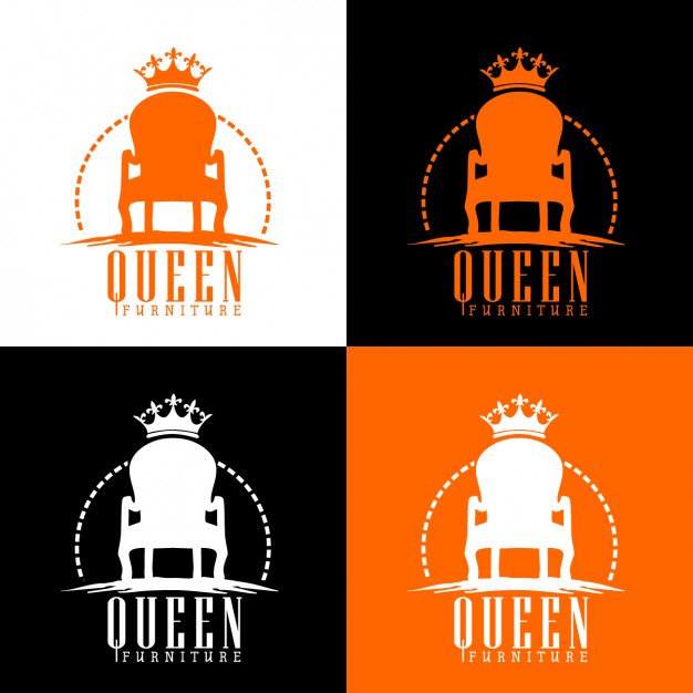 626x626 Queen Throne Logo Vector Free Download