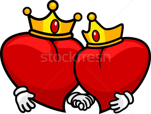 King And Queen Of Hearts Vector Illustration Lenm 600x453 King And Queen Of Hearts Vector Illustration Lenm