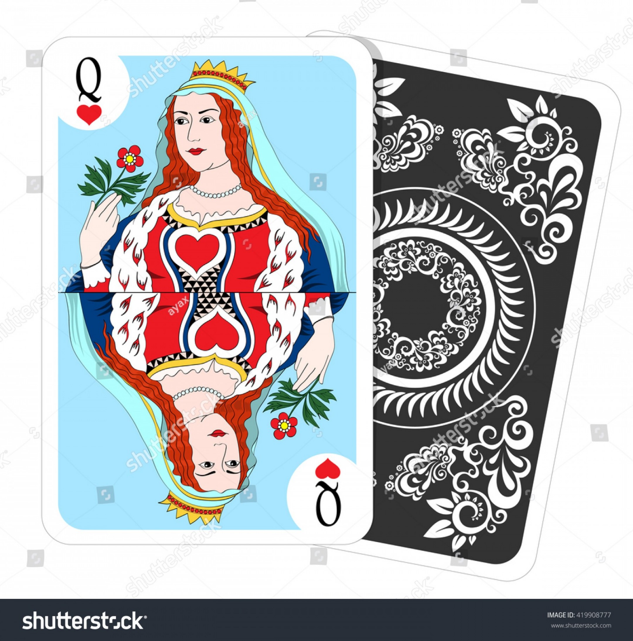 Queen Hearts Playing Card Vector Illustration Hoodamathrun 2160x2190 Queen Hearts Playing Card Vector Illustration Hoodamathrun