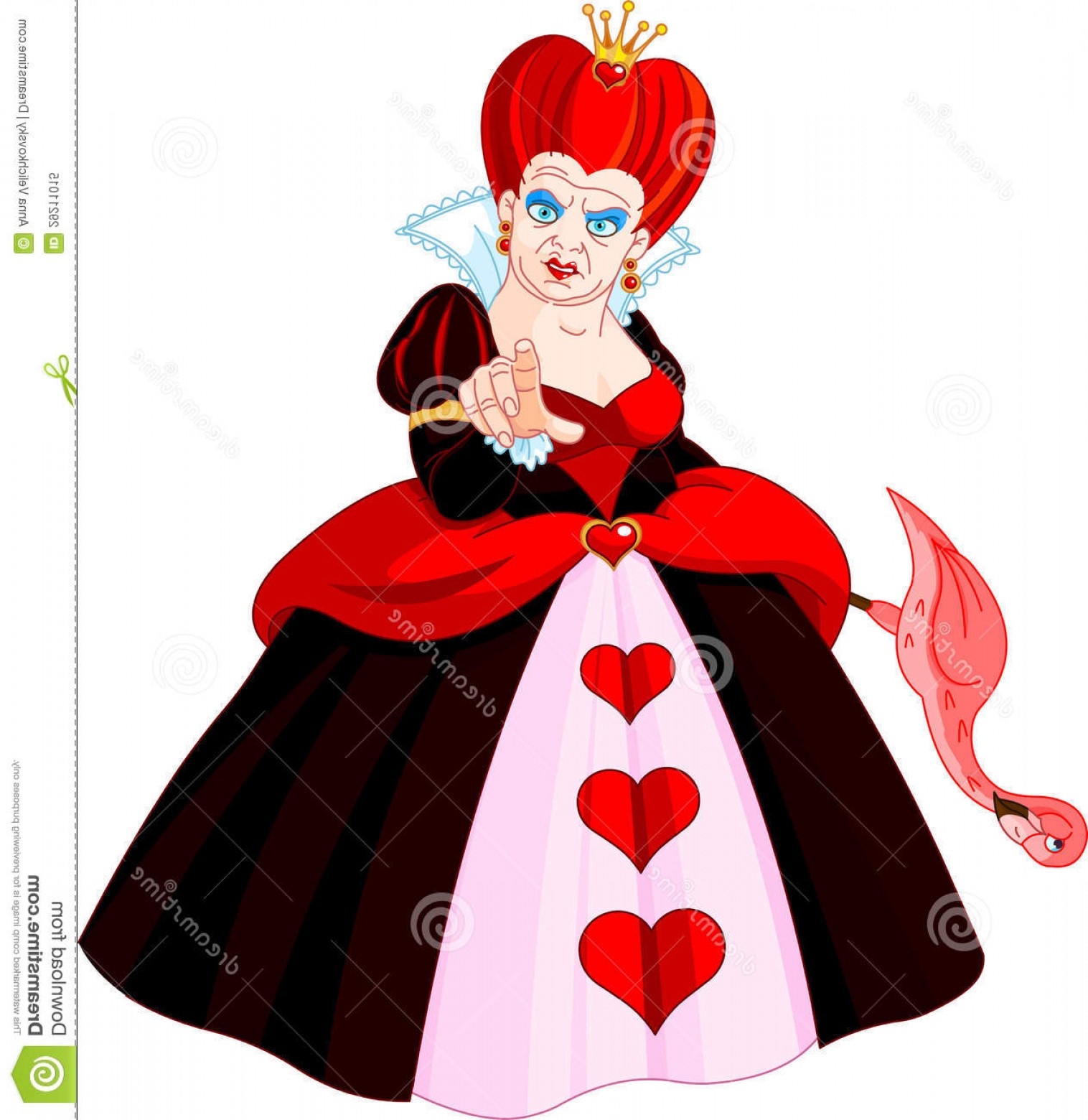 Queen Of Hearts Vector at Vectorified.com | Collection of Queen Of ...