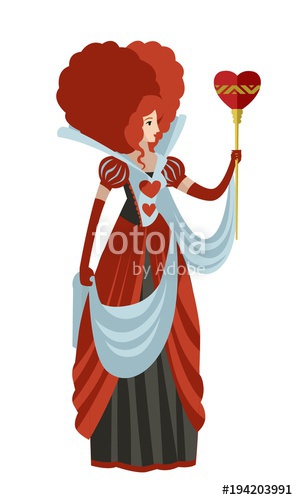 Alice In Wonderland Classic Tale Queen Of Hearts Stock Image 298x500 Alice In Wonderland Classic Tale Queen Of Hearts Stock Image