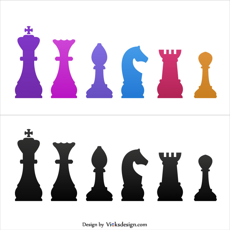 Chess Piecessymbols Illustration, King And Queen, Bishop, Knight 800x800 Chess Piecessymbols Illustration, King And Queen, Bishop, Knight