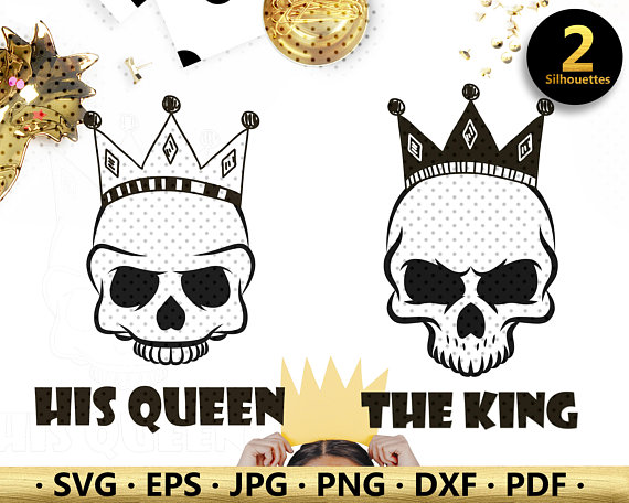 King Queen Crown Silhouette Vector Clipart, Skull King 570x456 King Queen Crown Silhouette Vector Clipart, Skull King