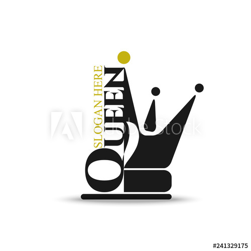 Black Flat Icon Queen With Princess Crown Silhouette Vector 500x500 Black Flat Icon Queen With Princess Crown Silhouette Vector