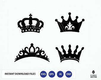 Silhouette Queen Crown Clipart 340x270 Silhouette Queen Crown Clipart