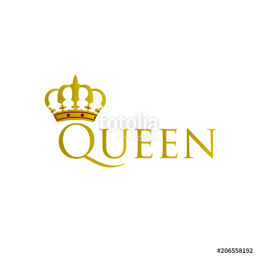 500x500 Queen Vector Template Design Illustration Stock Image And Royalty