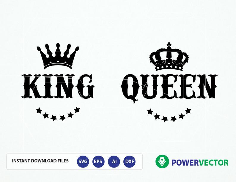794x614 Royal Couple T Shirt Design King Queen Cutting Etsy