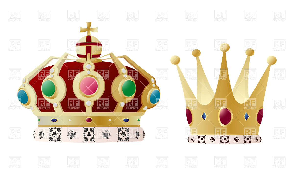 1200x720 Crown Of King And Queen Vector Image Of Objects Lirch
