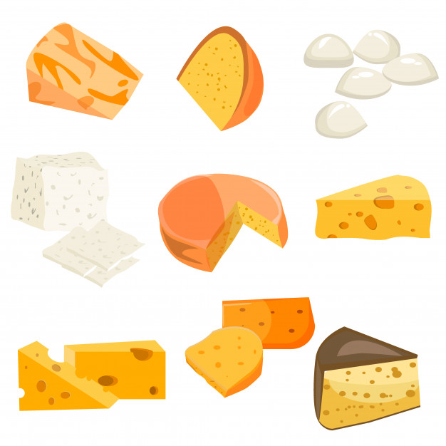 626x626 Tipos De Queso Descargar Vectores Premium