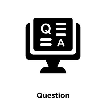 450x450 Question Icon Vector Isolated On White Background, Logo Concept
