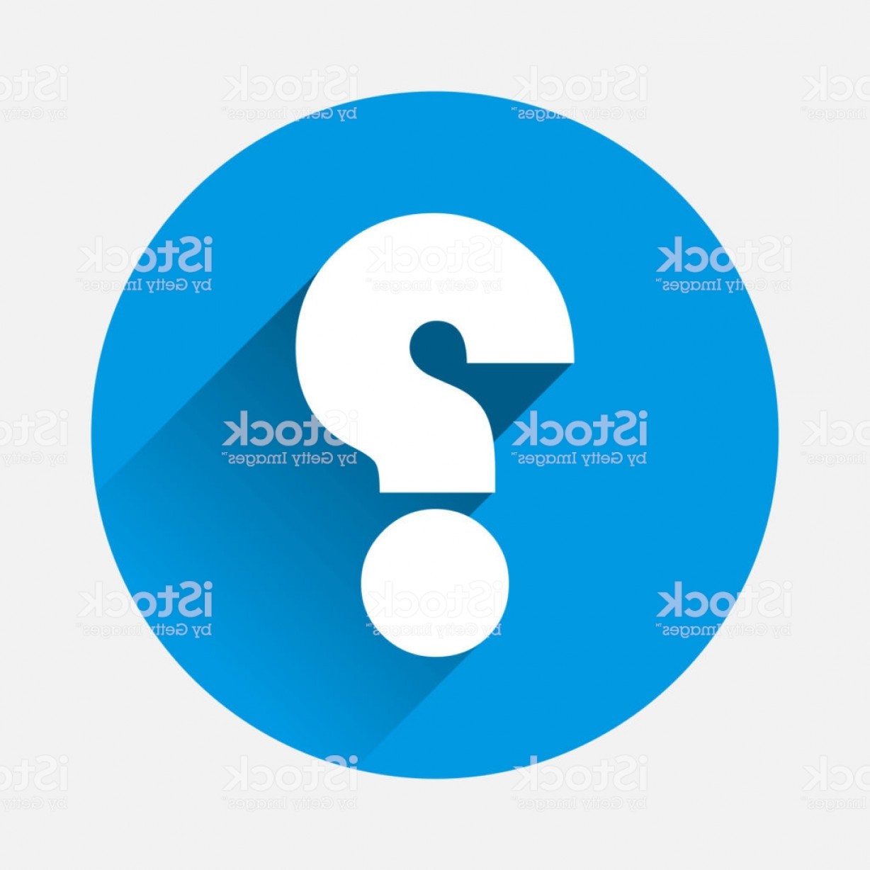 1228x1228 Vector Question Icon On Blue Background Flat Image Question