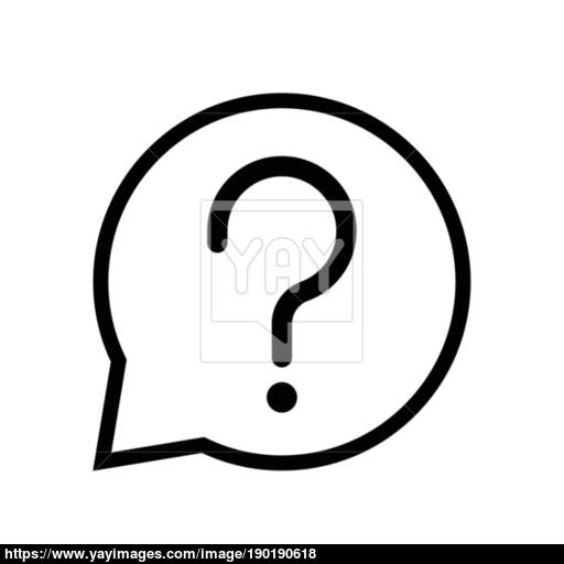 512x512 Chat Sign Question Icon In Speech Bubble