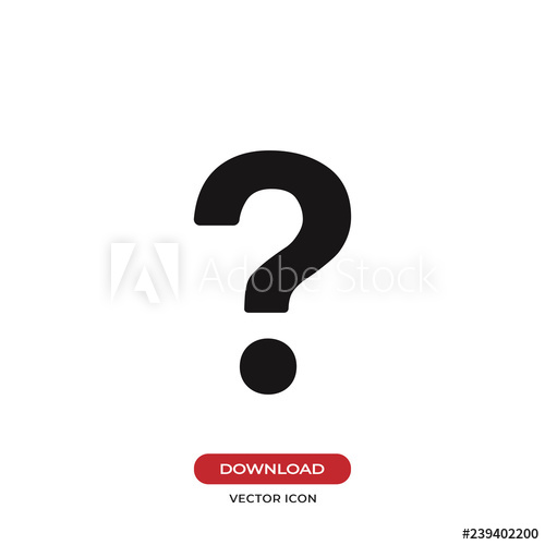 500x500 Question Mark Icon Vector