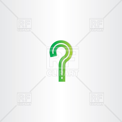 400x400 Green Question Mark Stylized Icon Vector Image Of Icons