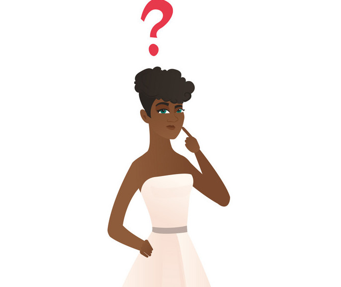 686x577 Thinking Fiancee With Question Mark Vector