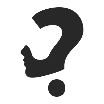 400x400 Question Mark Concept Logo Template