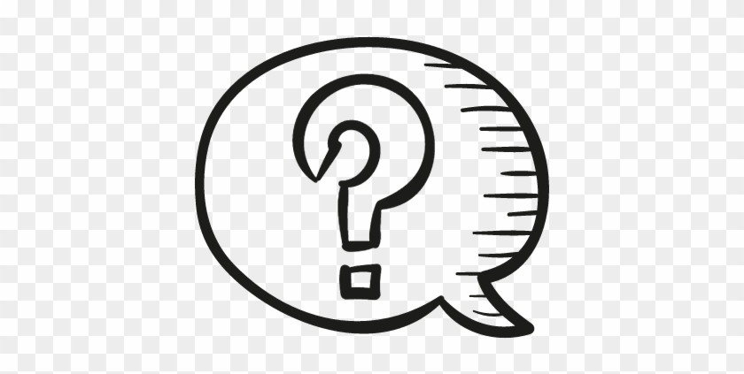 840x423 Speech Bubble With Question Mark Vector