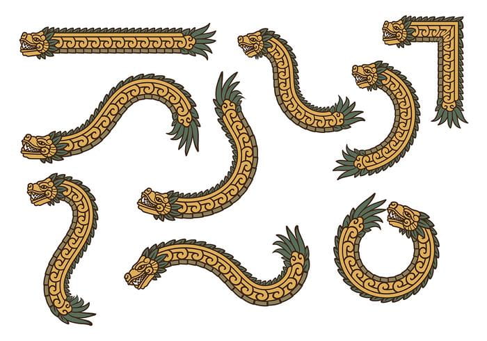 700x490 Gold Quetzalcoatl Vectors Free Graphics Uihere