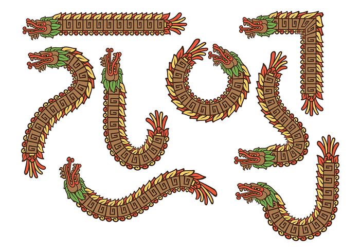 700x490 Mexican Quetzalcoatl Vectors