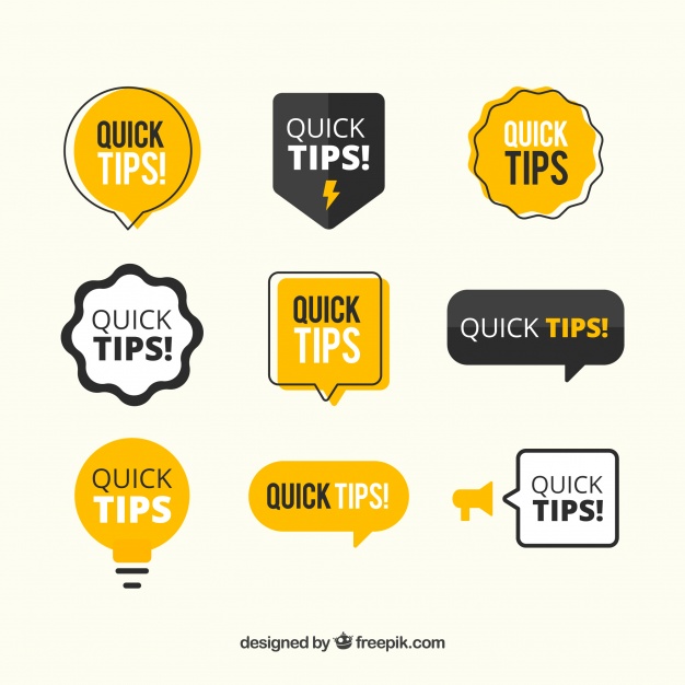 626x626 Modern Collection Of Quick Tips Vector Free Download