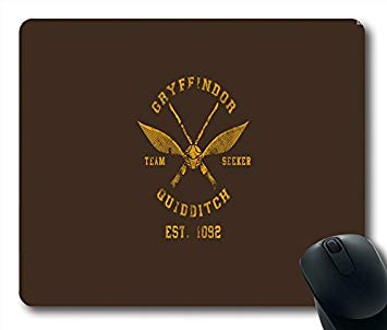 355x302 Vector Gryffindor Quidditch Team Non Slip Rubber Gaming Mouse Pad