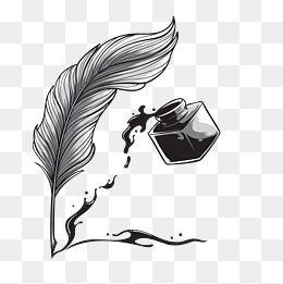 Feather Pen Png Black And White Transparent Feather Pen Black 260x261 Feather Pen Png Black And White Transparent Feather Pen Black