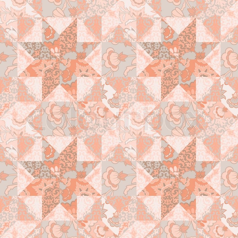 800x800 Quilt Vector Seamless Pattern Craft Stock Vector Colourbox