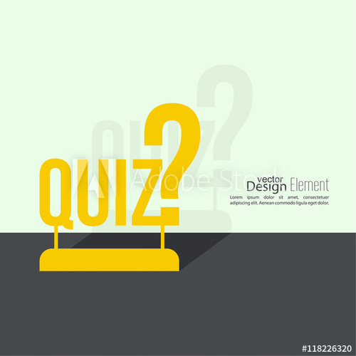 500x500 Quiz Background Vector