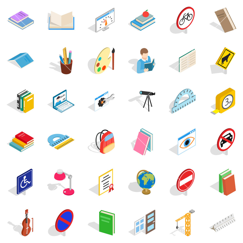 1000x1000 Quiz Icons Set Isometric Style Of Quiz Vector Icons For Web