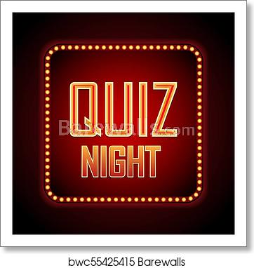 362x382 Quiz Night Announcement Poster Design Web Banner Background