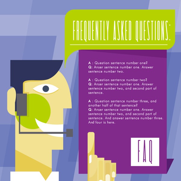 600x600 Creative Cartoon Quiz Background Vector Graphics My Free