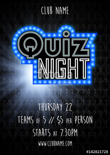 353x500 Quiz Night Vector Background Stock Image And Royalty Free Vector