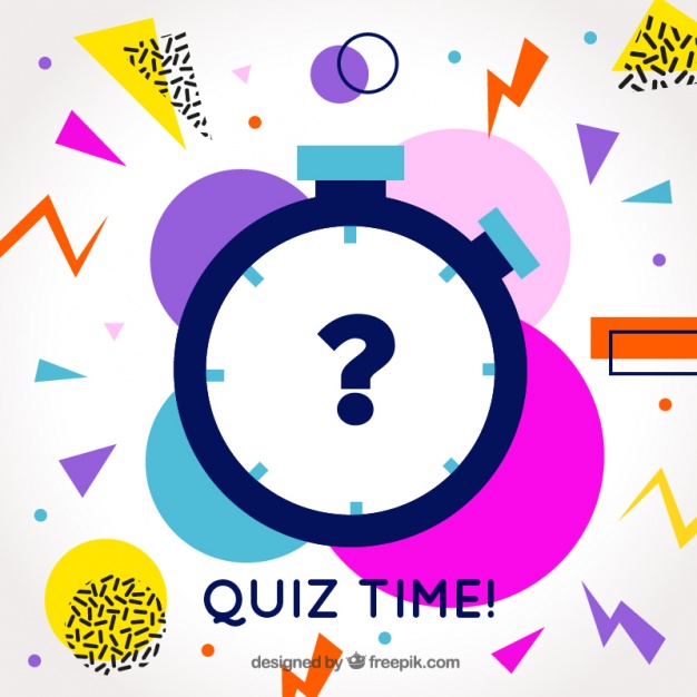 626x626 Modern Quiz Background With Colorful Shapes Vector Free Download