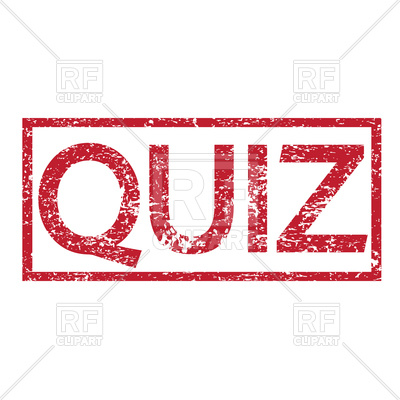400x400 Stamp With Text Quiz Vector Image Of Objects Tumdee
