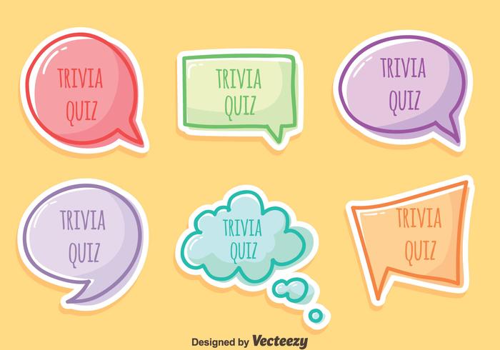 700x490 Trivia Quiz Vector Set