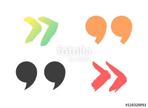500x367 Quote Sign Icon Text Concept Message Bubble Dialog Symbol Vector