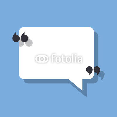 400x400 Speech Bubble And Quotation Marks Vector Illustration Isolated