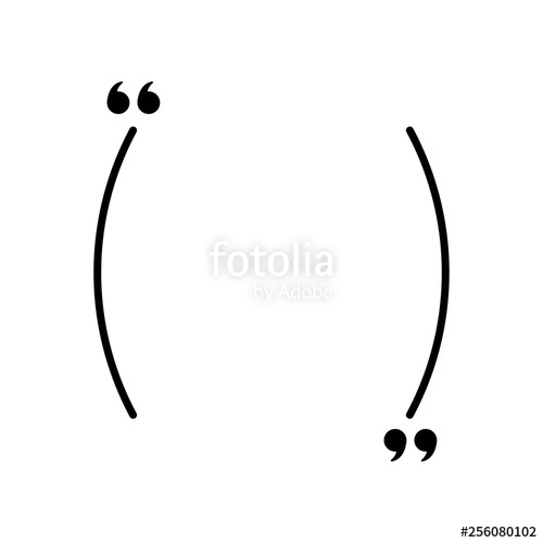 500x500 Quotes Icon Vector Quotemarks Outline, Speech Marks, Inverted