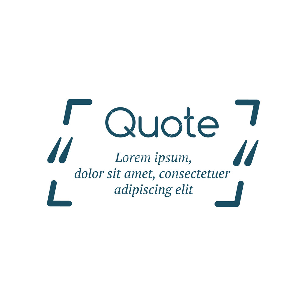 1000x1000 Quote Frame Template With Print Information Design Quote Vector