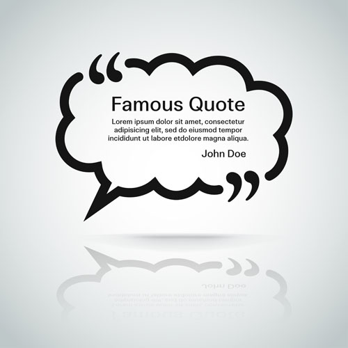500x500 Text Frames For Quote Vector Free Download
