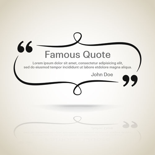 500x500 Text Frames For Quote Vector Free Download