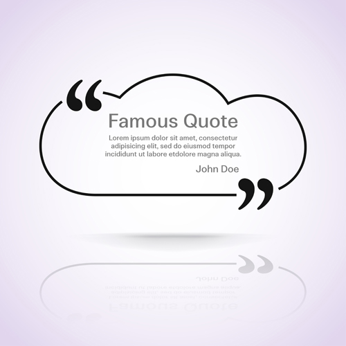500x500 Text Frames For Quote Vector Free Download