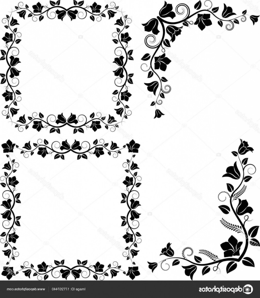 1071x1228 Stock Illustration Decorative Borders Vector Illustration Soidergi